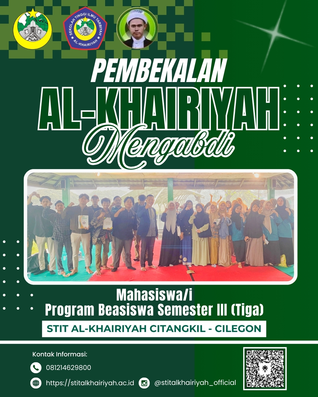 STIT Al-Khairiyah Cilegon Gelar Pembekalan “Al-Khairiyah Mengabdi” untuk Mahasiswa Beasiswa Semester III